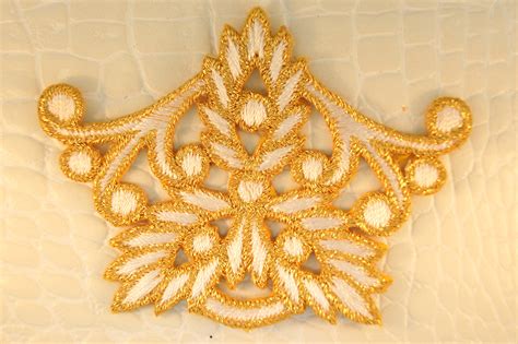 metallic fabric applique|decorative metal appliques for furniture.